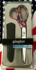 GINGHER DESIGNER 8" SCISSORS RED WHITE AND BLUE  FREEDOM