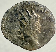 Ancient Roman Empire Coin Gallienus 260-268 AD Aeternitas Aug Sol Holding Globe