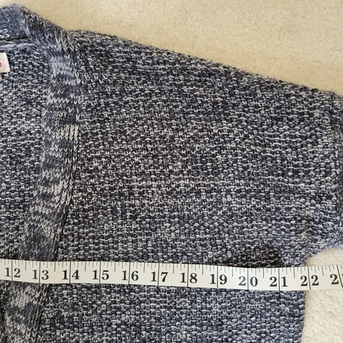 SO Open Front Cardigan Sweater XXL Laced Sides Long Sleeve Pockets Stretch Gray - Picture 9 of 14