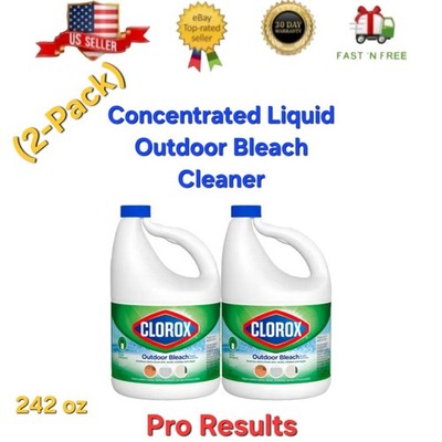 2x Clorex Liquid Outdoor Bleach Cleaner Safe Siding Concrete Drive Garage