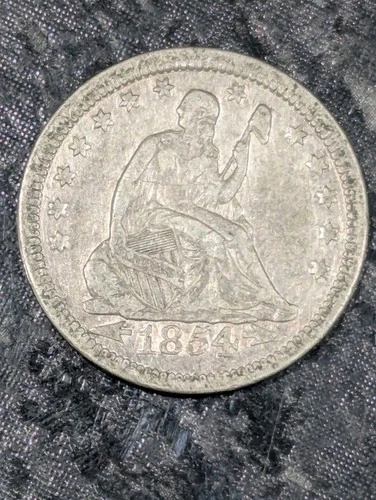 1854-P Seated Liberty Quarter Arrows