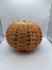 Longaberger like Dresden and Company small woven pumpkin (Orange)