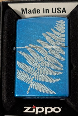 Zippo Feuerzeug Planeta Fractal Storm Blue Leaf Box Limited Edition Neu in Box