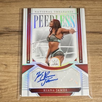 Panini WWE National Treasures Kiana James Peerless 20/25 Autograph Card 2024