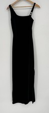 Jessica McClintock Gunne Sax Black Velvet Long Gown 90s Vintage Size 5/6