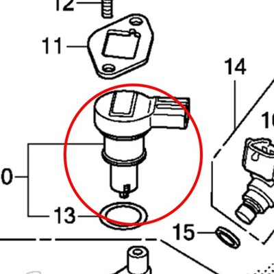 IDLE AIR CONTROL VALVE For 2019-2024 CRF250F  Honda 16430-KVK-901 NEW