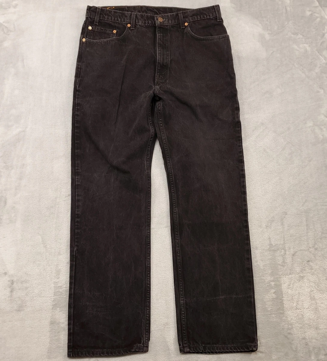90s Levi's 505 black denim pantsリーバイスUSA Vintage 90s Levis 505 Black Jeans Mens 38x30 Straight Charcoal