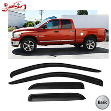 For 02-09 Dodge Ram 1500 2500 Quadcrew Cab Window Visors Rain Guards Vent