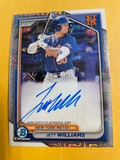 2024 Bowman Chrome #BMA-JW Jett Williams Mojo Auto