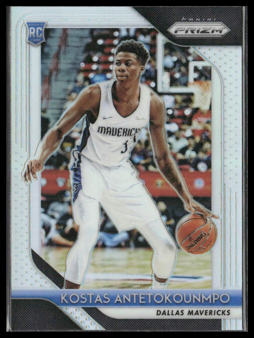 2018-19 Panini Prizm #22 Kostas Antetokounmpo Prizms Silver