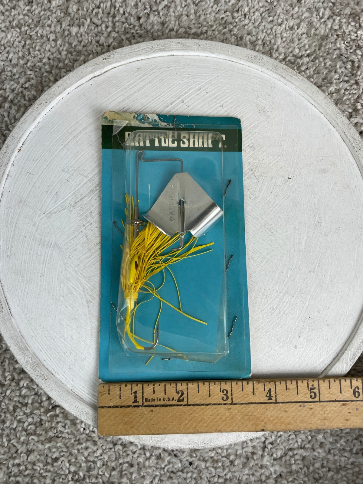 1/4oz Rattle Shaft RS202 Buzzbait Bass Fishing Lure Yellow Skirt - Image 9