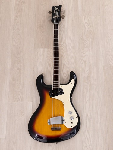1965 Mosrite Ventures Model Vintage Short Scale Bass Sunburst - Picture 2 of 18