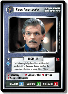 Boone Impersonator - Blaze of Glory - Star Trek CCG 1E