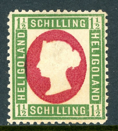 Germany States 1873 Heligoland 1½s Yellow Green & Rose Scott #12 Mint W166 Germany States 1873 Heligoland 1½s Yellow Green & Rose Scott #12 Mint W166