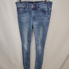Express High Rise Legging Stretch Blue Jeans Women  s Size 6 Denim Perfect Love