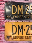 1960s New York Special License Plate DM 25 Vintage Pair — photo 2