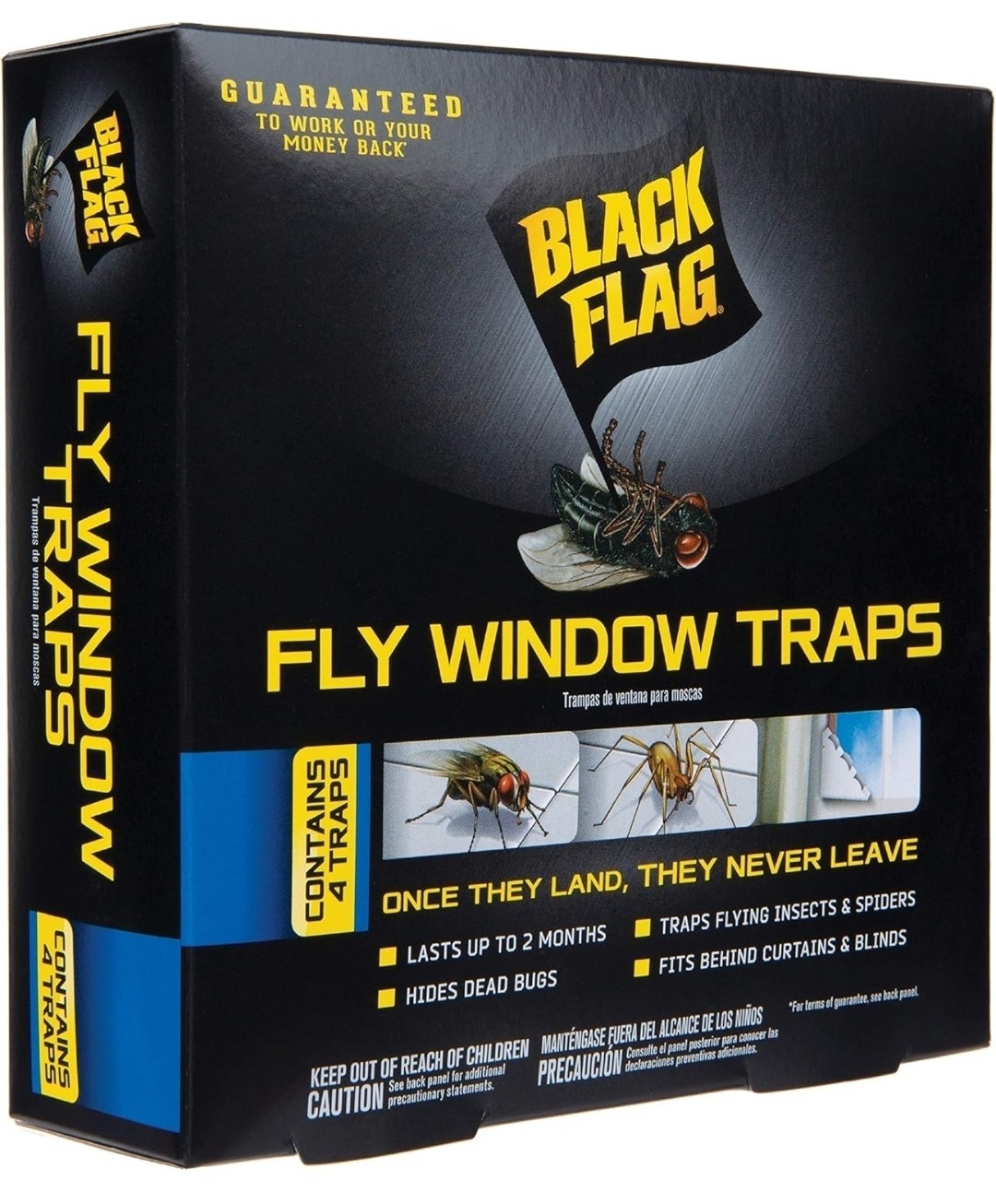 Fly Insect Flag Black Flag Fly Window Traps for Flying Insects & Spiders 3 Boxes 4 ...