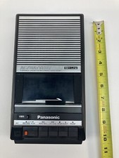 Panasonic Slim Line Portable Cassette Recorder Speaker AC and