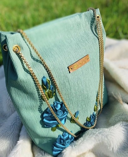 New Ladies Handmade Floral Embroider Chain Strap Designer Women's Shoulder Bag - 第 4/5 張圖片