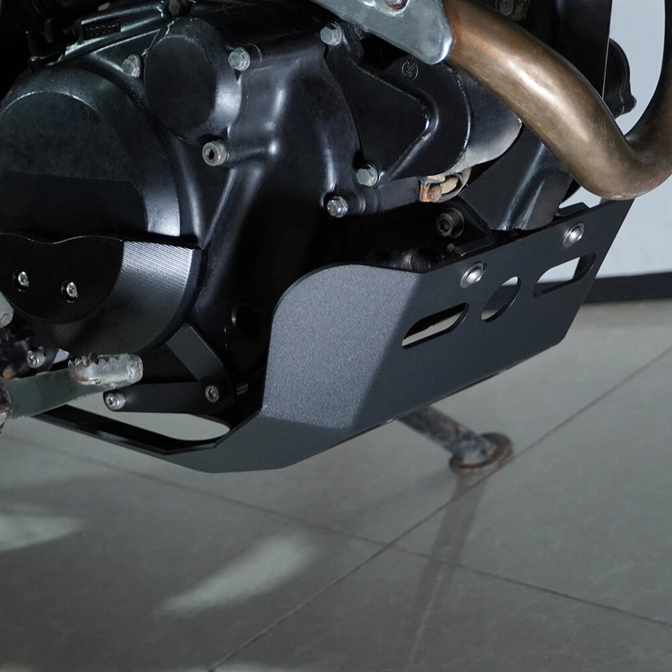 Placa de deslizamiento de aluminio para motocicleta de 4 mm apta para Yamaha TW200 1987-2025 Foto 3 de 4