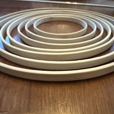 Set of 7 Bamboo Hoops for Macrame, Floral Wreaths, & More! Sizes 4" - 10.3"