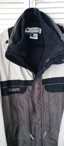 mens Columbia/XXL/wintercoat/3in1/hooded/pocketsonfront/darkgray/lightgray/black - Picture 16 of 17