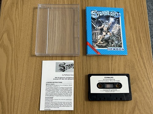 Cassette Hewson Stormlord Commodore 64 - Rare et fonctionnelle -👽👾Idée cadeau rétro👾👽 - Photo 2/24