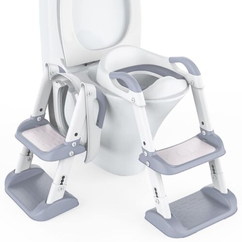 Babevy Potty Training Toddler Seat with Ladder, Double Step Potty Step Stool ... - Picture 1 of 9