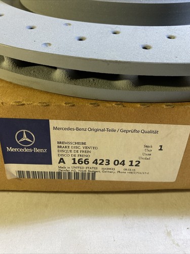 MERCEDES W166 ML X166 GLE DISCO FRENO VENTILATO POSTERIORE OEM A1664230412 - Foto 3 di 14