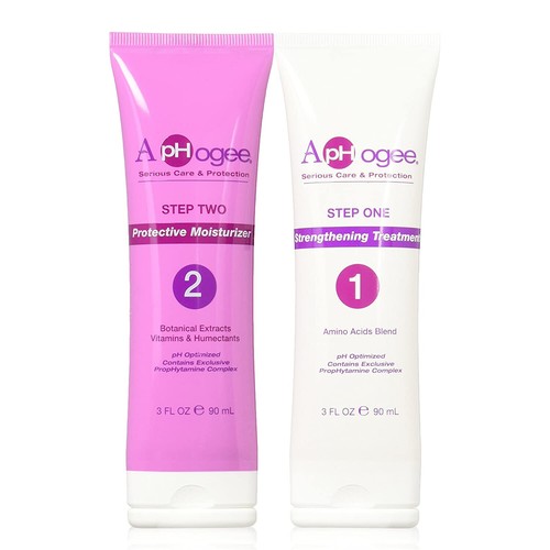 Aphogee Hair Strengthening Kit 6oz - Treatment 3oz & Moisturizer 3oz - 第 1/2 張圖片