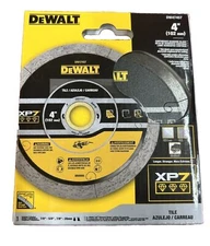 DeWalt 4 Inch Diamond Blade Continuous XP7 Tile