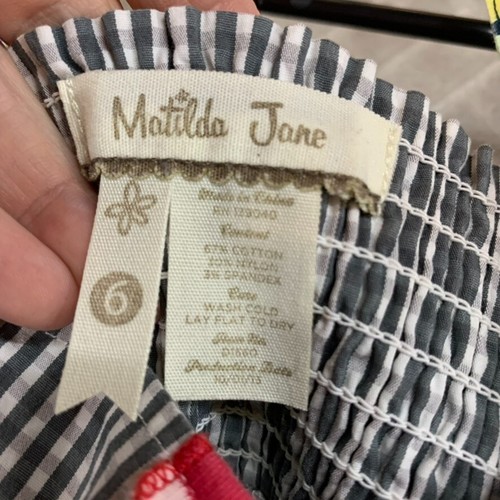 Matilda Jane Girls 6 Sun Dress Wonderful Parade Raffle Ticket Ellie Tiered - Picture 12 of 12