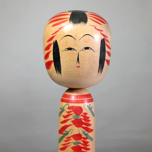 Master TAKASHI SAKUTA Kokeshi TOGATTA School, Signed, Japan 1960s - Large 12" - Picture 11 of 23