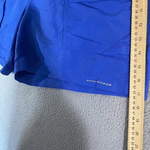 Columbia Shorts Mens 42 Blue PFG Fishing Permit II Hiking Cargo 6" Inseam NEW - Picture 11 of 16