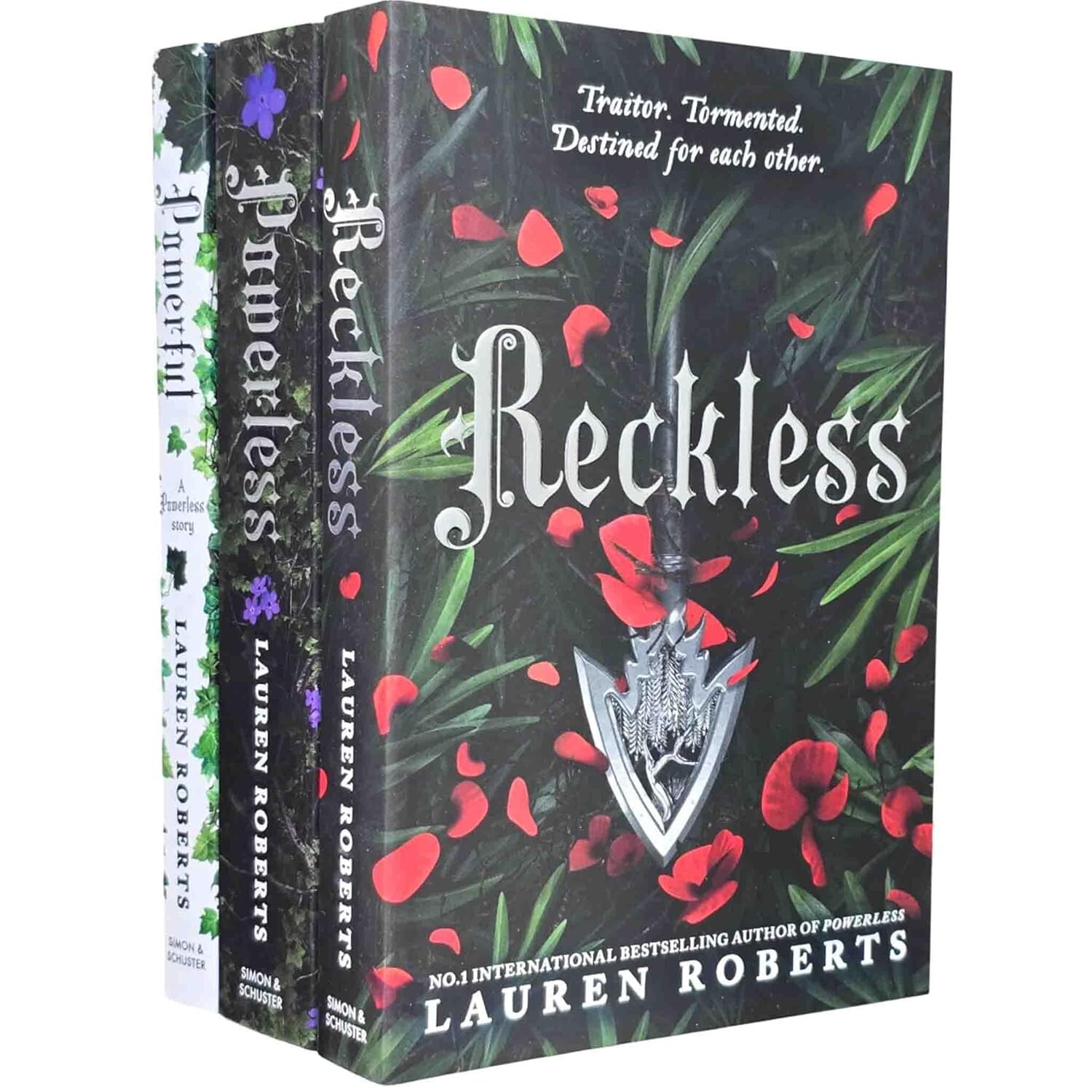 Powerless Trilogy Collection 3 Books Set by Lauren Roberts Powerless, Reckless