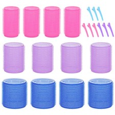 21 Pcs Hair Rollers Hairstyling Self-Grip Rollers for Long Hair Heatless Curler