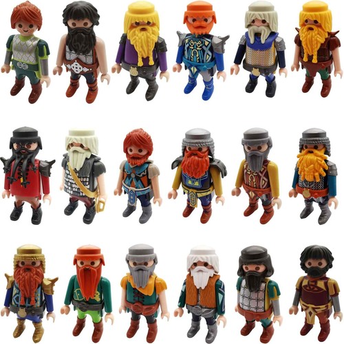 Playmobil Zwerg Zwerge Zwergenkrieger Zwergenkönig Gnom Dwarfs Zwergin Figuren - Bild 1 von 37