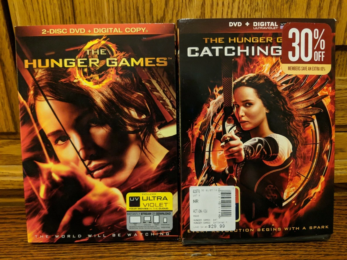 The Hunger Games: Catching Fire DVD, The Hunger Games 2-Disk DVD.