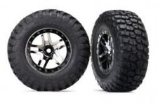 Traxxas TRA6873T Tires wheels, assembled, glued SCT Split-Spoke