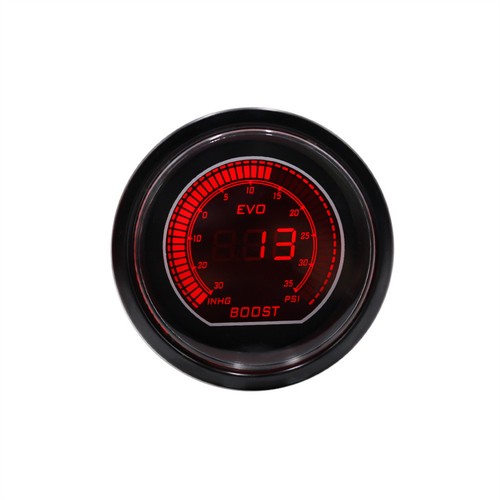 12V EVO 52mm Auto Car Digital Turbo Boost Gauge Psi Meter Sensor Pressure Kit - Picture 10 of 13
