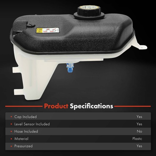 Engine Coolant Reservoir with Cap & Sensor for Jaguar S-Type 2003-2008 V8 4.2L - Picture 2 of 8