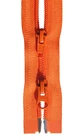 YKK 2 Weg Zip Plastic Spiral 5 MM Orange 30-120 CM