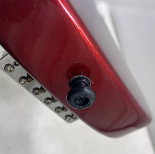 Burswood 30” Mini Electric Guitar Metallic Red In-Built Speaker 9V 1/4” 1/8” - Picture 20 of 24