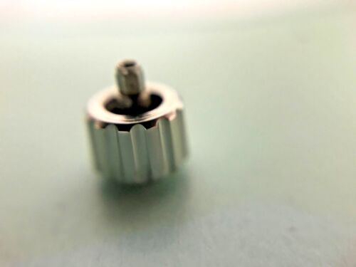 TAG HEUER STEEL FACTORY STEEL CROWN 5.3X 4.1MM TAP 10 STOCK 40 WAF1112 WAF2114 - Picture 3 of 3