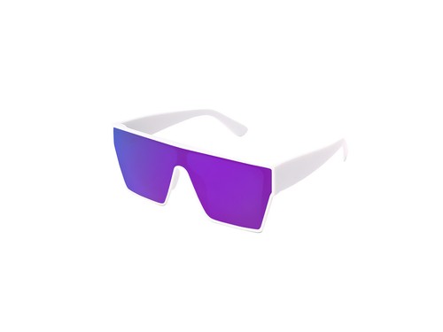 Icon Sunglasses, Oversized Square Flat Look Eyewear With Polarised Mirror Lens. - Picture 21 of 31