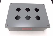 * NIB  Square D Steel Control Station 6 Unit Enclosure  9001 Type KYAF-6  UL-199