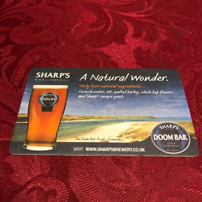 BREWERIANA - SHARP'S - DOOMBAR - EIN NATURWUNDER - ROCK CORNWALL - BIERDECKEL T83