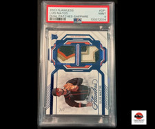2023 Flawless Sapphire Luis Matos Giants RC Rookie Dual Patch 2/7 PSA 9 POP 1