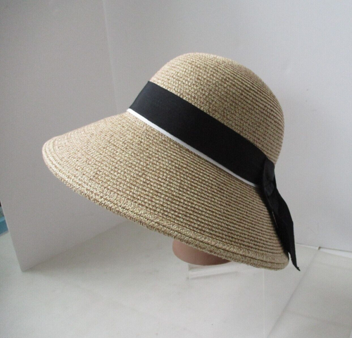 Comhats Sombrero para el Sol para Mujer Floppy Verano Playa Sombreros de Paja Accesorios Ala Ancha - Imagen 19 de 21