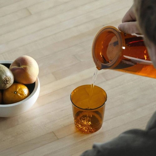 Kinto CAST Amber Water Glass 250ml - Picture 2 of 4